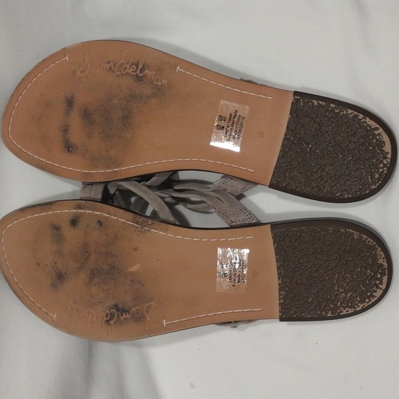 Sam Edleman Women's Georgette Brown Suede Strappy Flip Flop Sandals Sz 10M-Beach - Picture 4 of 8